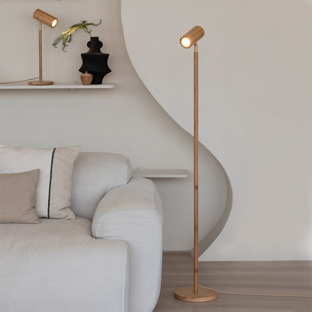 Vloerlamp Java bamboe naturel thumbnail image