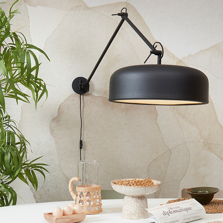 Wandlamp Marseille met knikarm thumbnail hover image