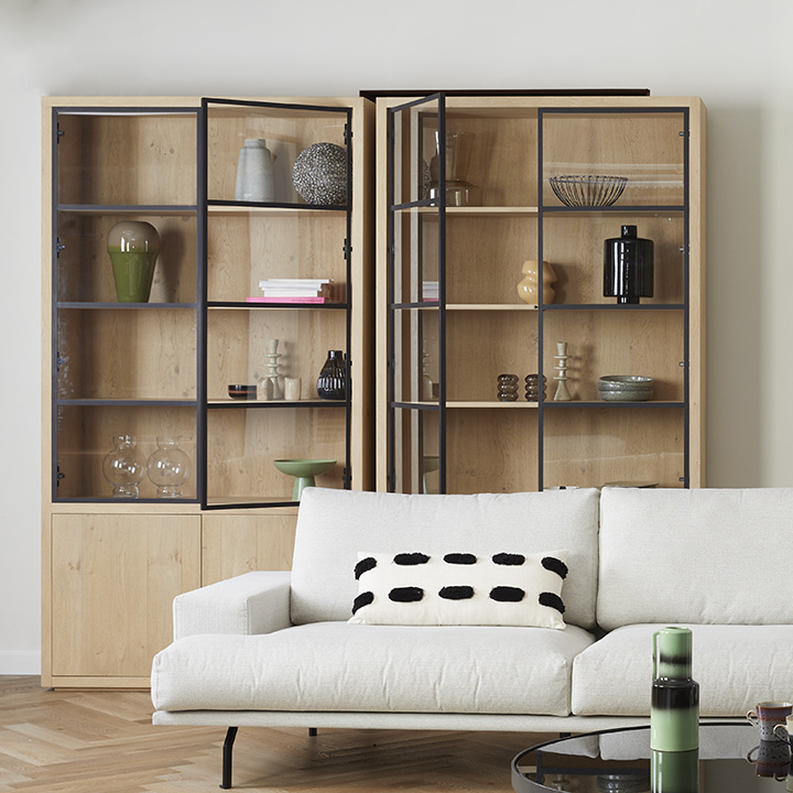 Puur vitrinekast 4-deurs thumbnail hover image