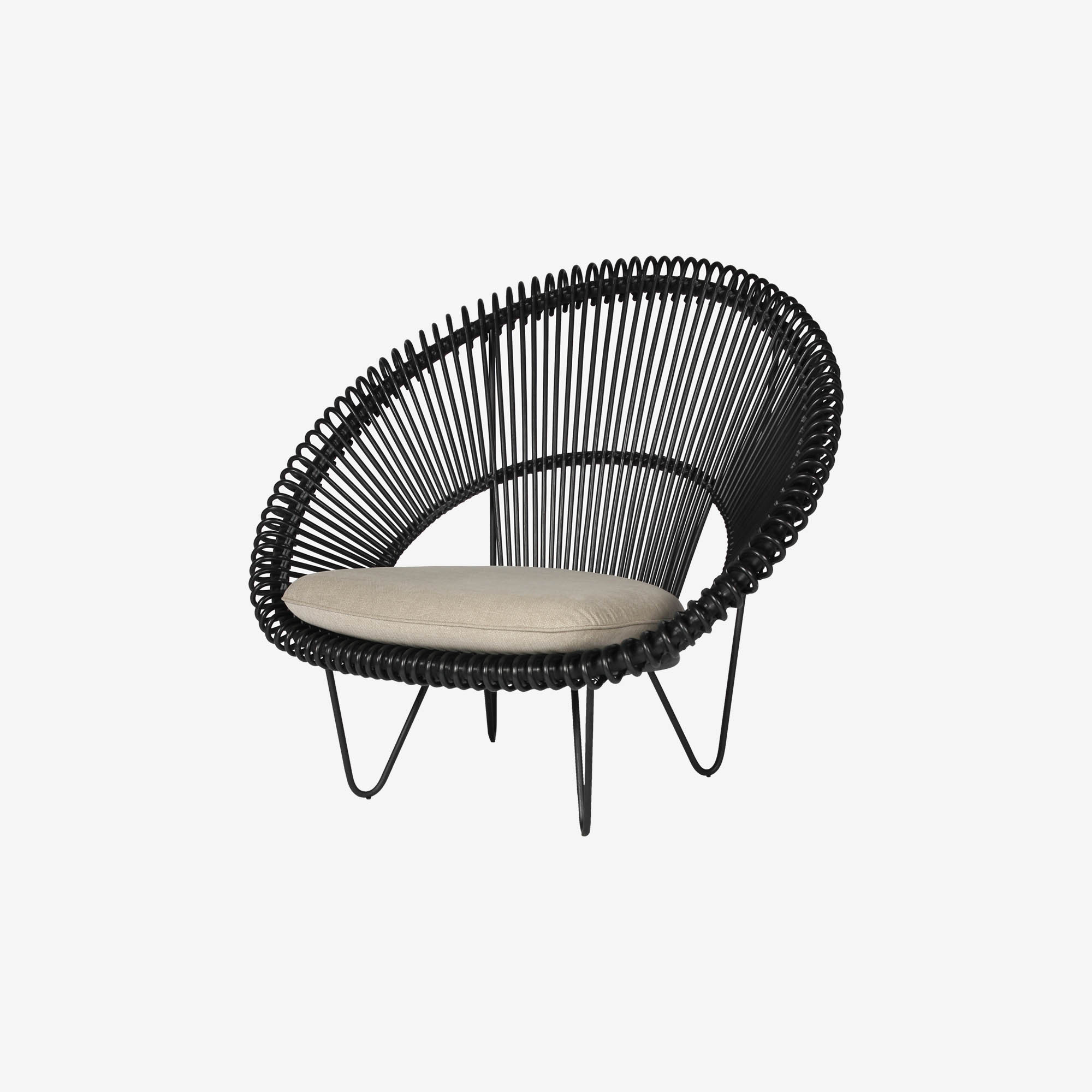 Fauteuil Cruz Cocoon Zwart thumbnail hover image