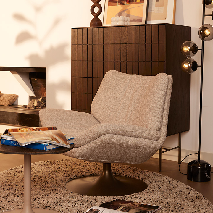 Fauteuil Papillon op trompetvoet thumbnail hover image