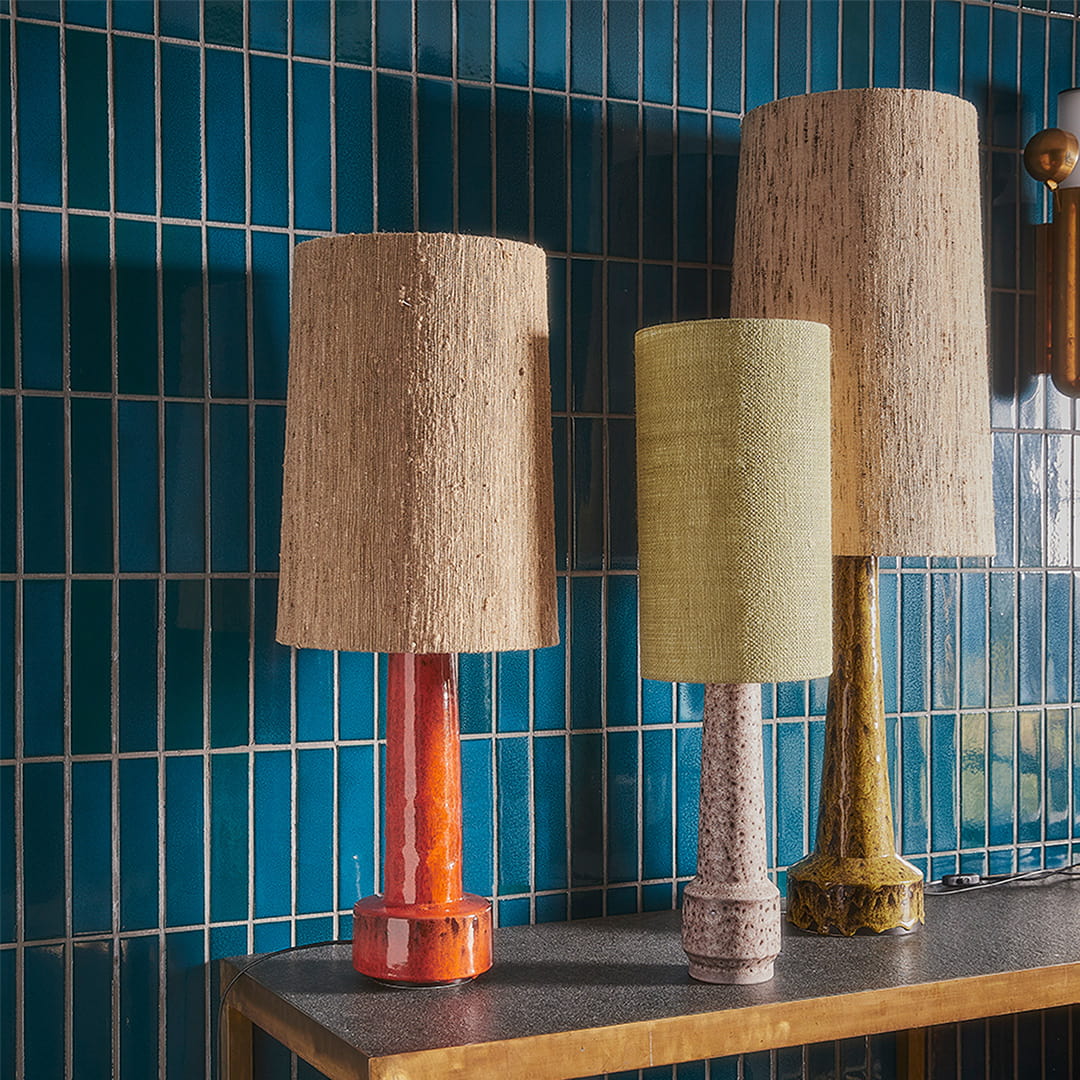 Lampvoet Retro Stoneware Red thumbnail hover image