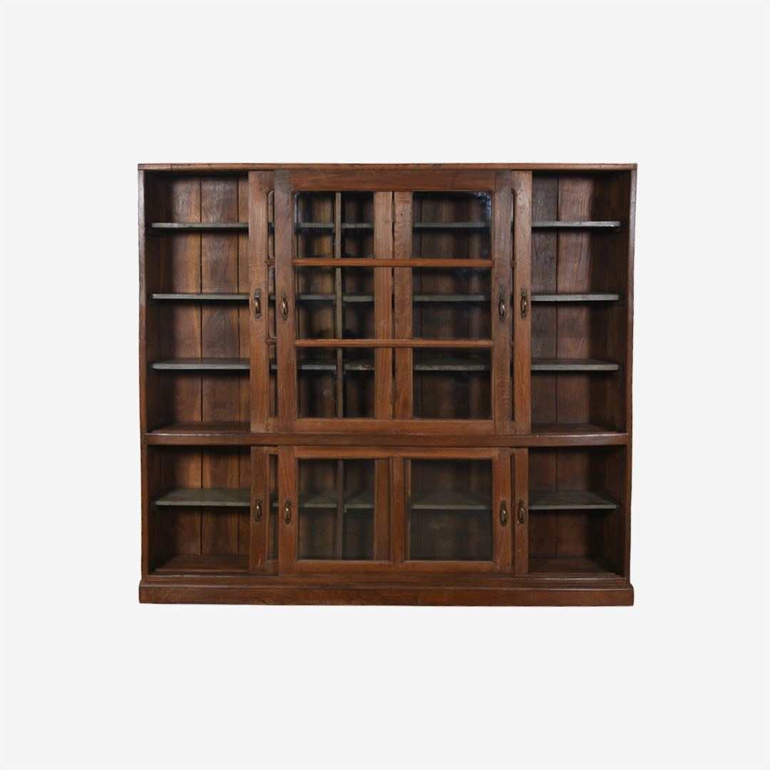 Oude unieke winkelkast teak thumbnail image