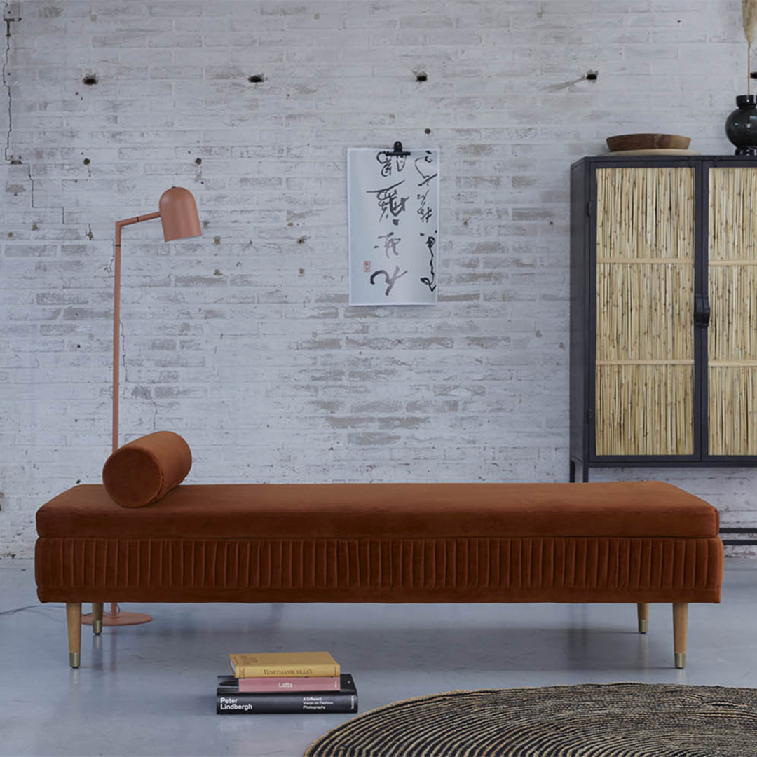 Daybed Hailey Brown Velvet thumbnail hover image