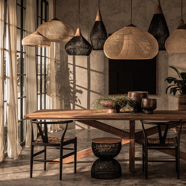 Hanglamp Drum Zwart thumbnail hover image