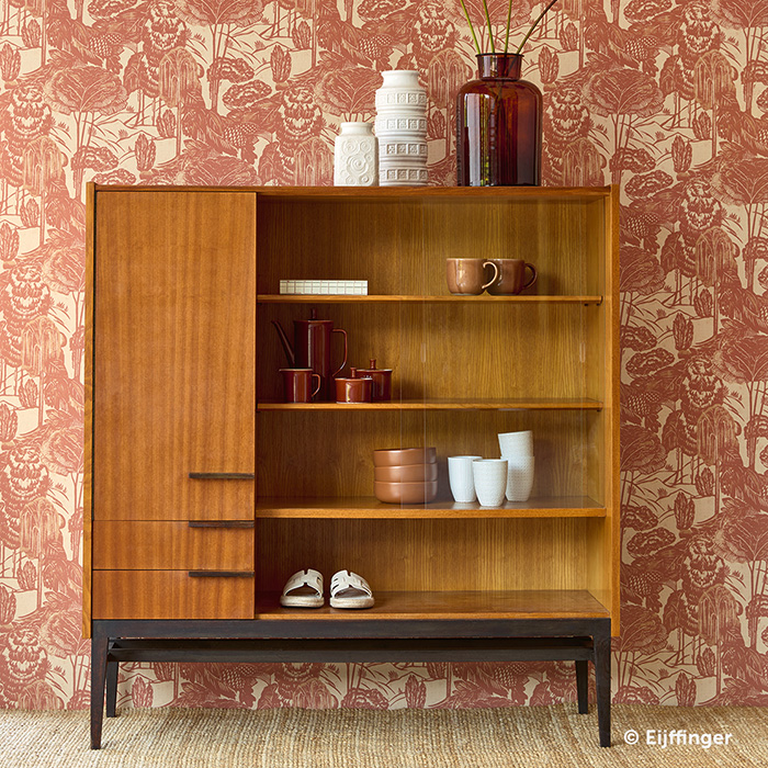 Vintage jaren 60 vitrinekast thumbnail image