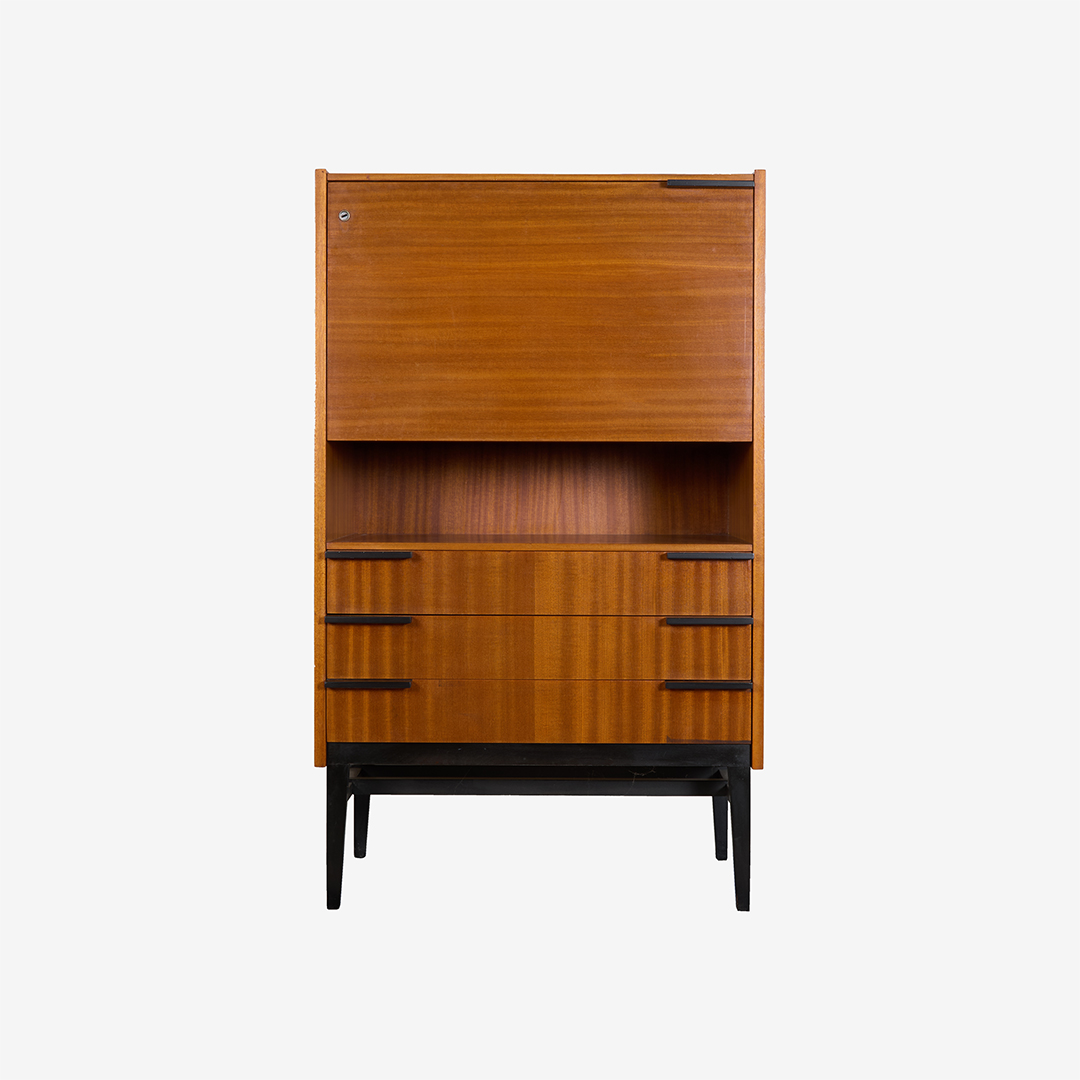 Vintage Mid Century design secretaire thumbnail hover image