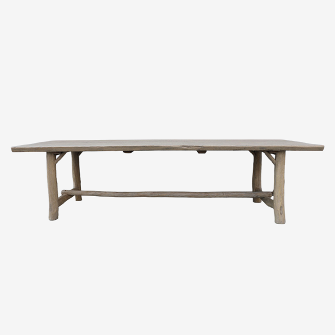 Unieke eettafel oud Elmwood 299 cm. thumbnail image